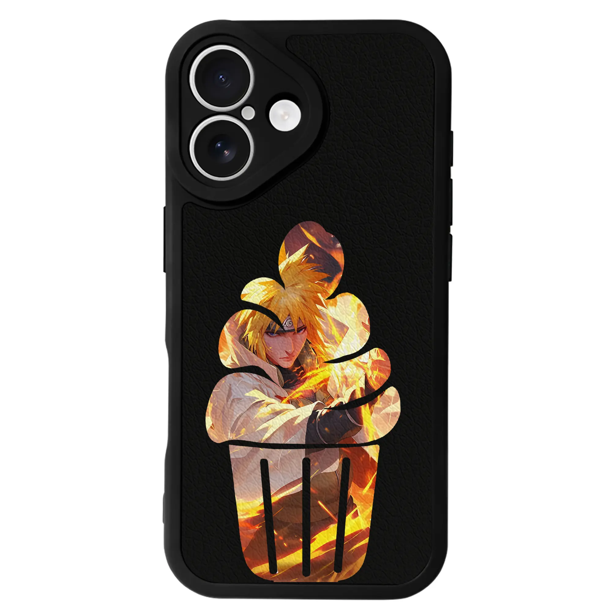 ナルト グッズ 波風 ミナト - IPhone 16シリーズ対応 ・ シリコンスマホケース ・ レザー調 ・ 高精度フィット ・ 耐衝撃 ・ ワイヤレス充電対応 ・ 精密カット